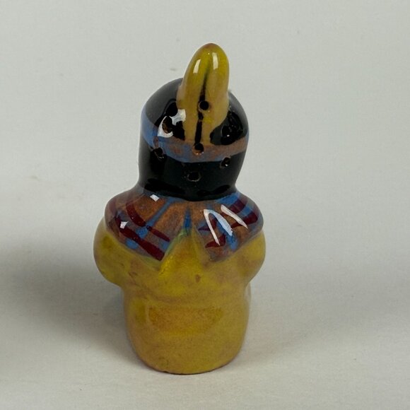 Vintage Native American Figurines Lot of 3 Hand Painted Ceramic Made in Japan So - Picture 6 of 8